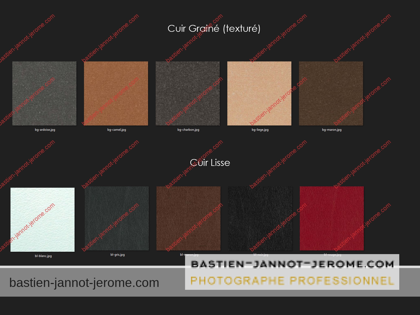 brochure album cuir couleurs web Bastien JANNOT JEROME