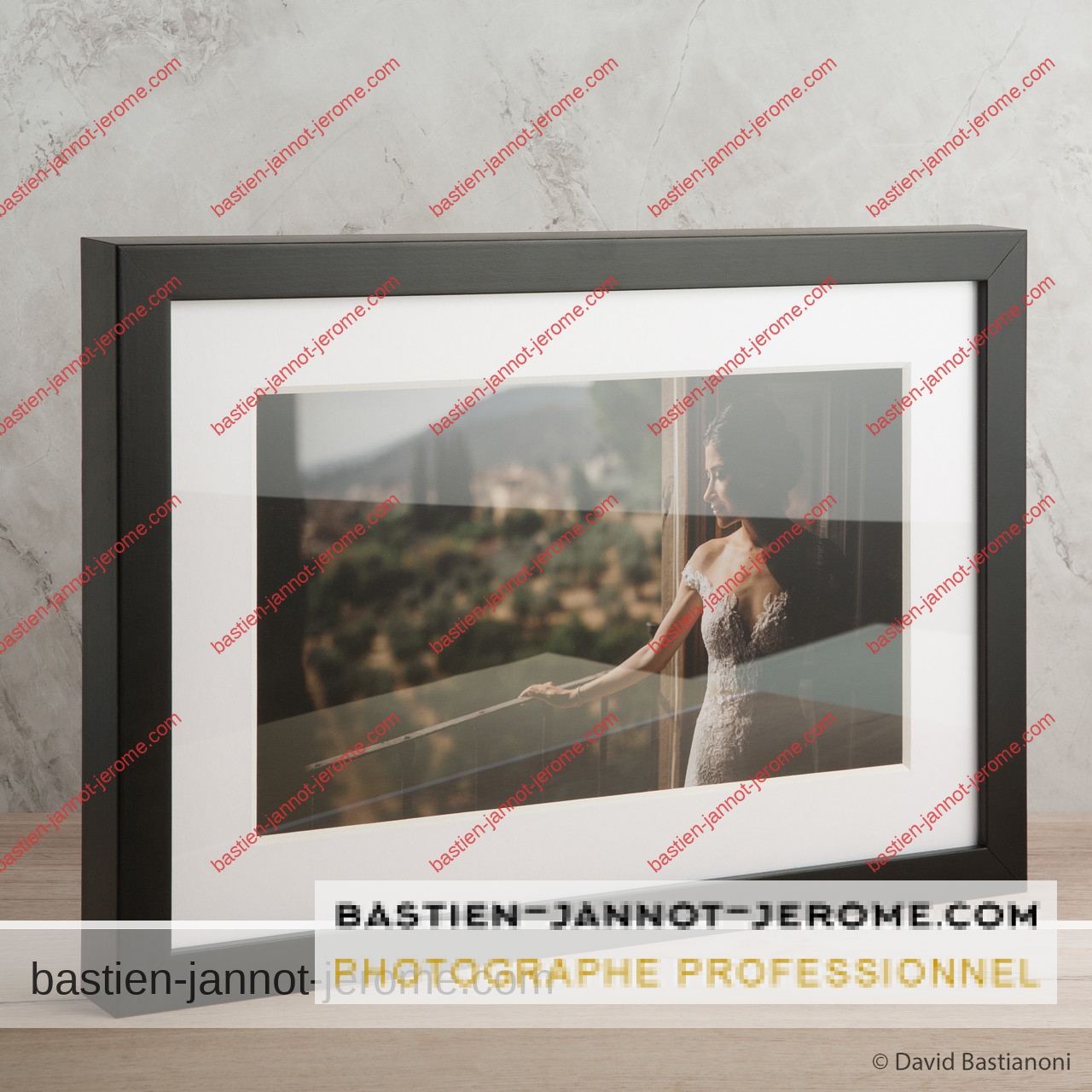 tableaux photo avec cadre mariage Bastien JANNOT JEROME